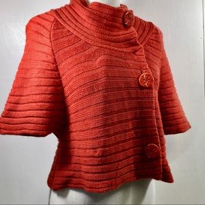 Moth Shrug Cropped Cardigan Buttoned. M